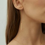 Серьги с стиле минимализм