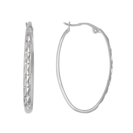 Серьги с алмазной гранью