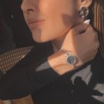 Серебристый женский аромабраслет