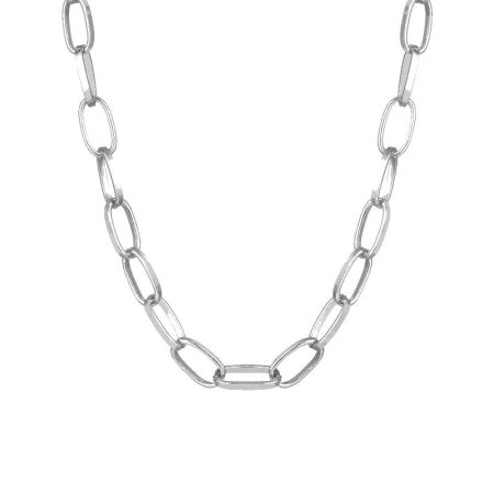 Серебристая крупная цепь